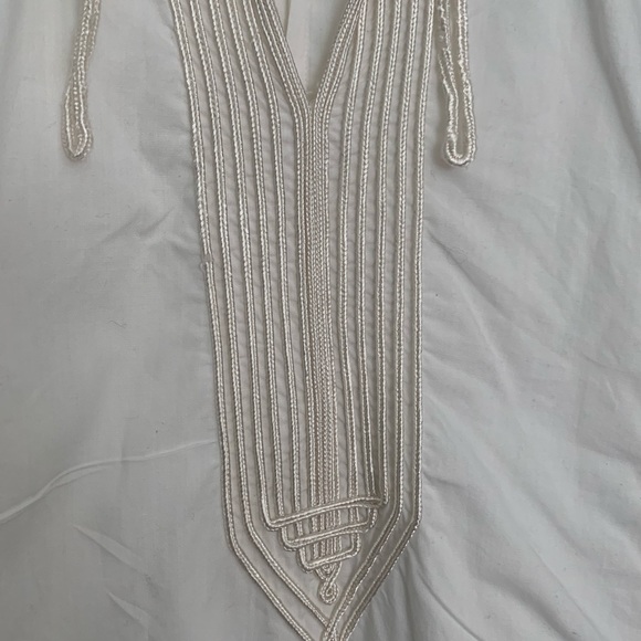 Vintage Bird and Knoll white tunic dress fit 10-12 - Picture 2 of 6